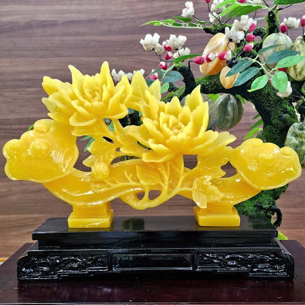 Quyền Trượng Như Ý Hoa Mẫu Đơn size to